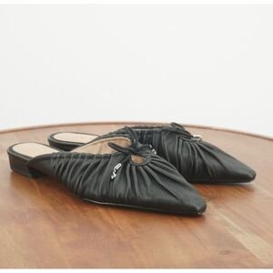 Sam Edelman Black Flats with Bow Detail